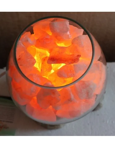 Lampada di sale irripetibile creata in vetro...