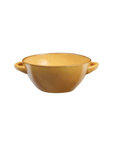 ciotola zuppa con manici linea Mediterranea Novità Home diversi colori disponibili cm 20 X 15 X 7