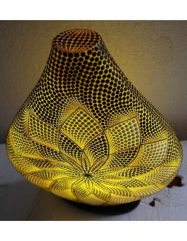 Lampada da tavolo abatjour in resina a...