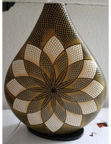 Lampada da tavolo abatjour in resina a...