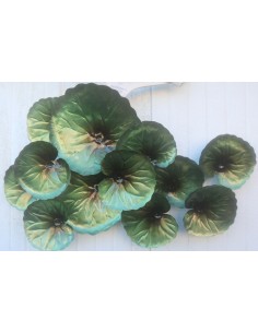 Pannello in metallo floreale tipo edera stilizzata...