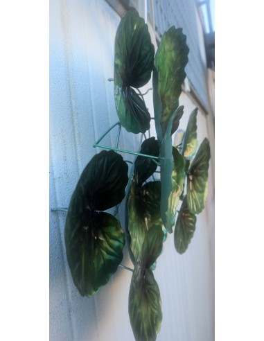 Pannello in metallo floreale tipo edera...