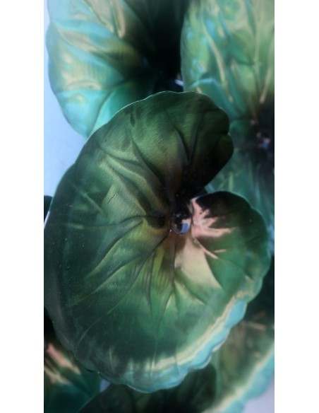 Pannello in metallo floreale tipo edera stilizzata creato e colorato mano cm 70x52x15 dipinte realizzate artigianalmente