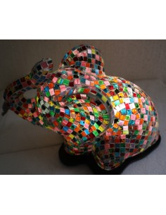 Lampada abatjour Elefante cm 35x19x20h in resina e... 2