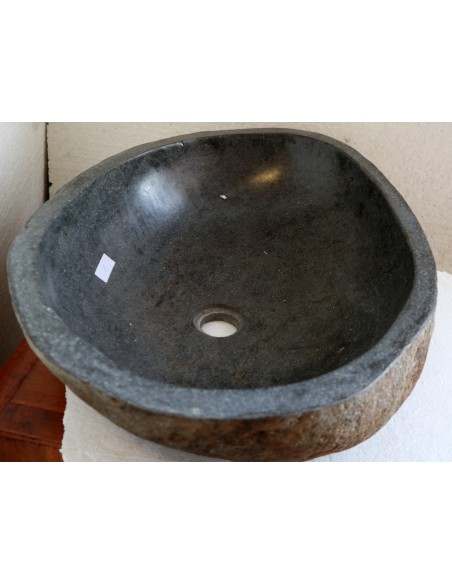 Lavandino pietra di fiume cm 56x42x15 river stone sasso lavabo sink bagno lav.n 91