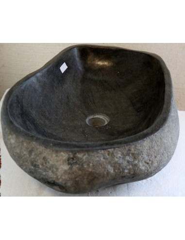 Lavandino pietra di fiume cm 57x39x15 river...