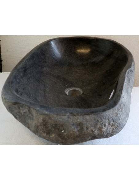 Lavandino pietra di fiume cm 57x39x15 river stone sasso lavabo sink bagno lav.n 92