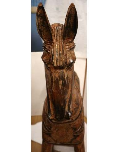 Cavallino a dondolo in legno cavallo creato...