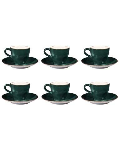 Servizio da 6 da Caffè in Ceramica piccolo...