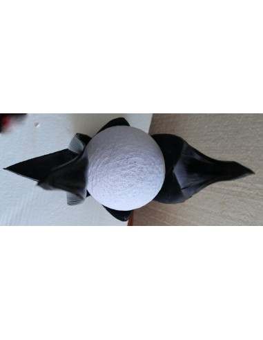 Lampada abatjour in cocco di color nero con...