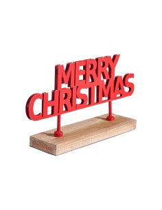 MERRY - MERRY CHRISTMAS SCRITTA DA APPOGGIO in metallo e...