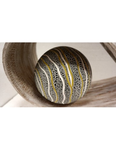 Lampada abatjour in foglia di cocco bianca con...