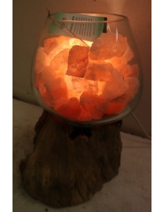 Lampada di sale irripetibile creata in vetro soffiato su... 2