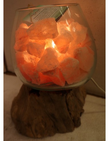 Lampada di sale irripetibile creata in vetro...