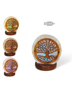 LAMPADA DI SALE ROSA USB 3D ALBERO DELLA VITA CM H8X8... 2