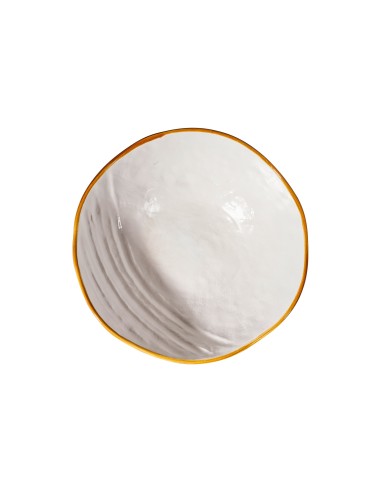 Insalatiera in ceramica bianca linea...