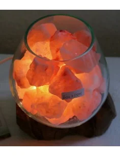 Lampada di sale UNICA VOGANTO creata in vetro soffiato su...