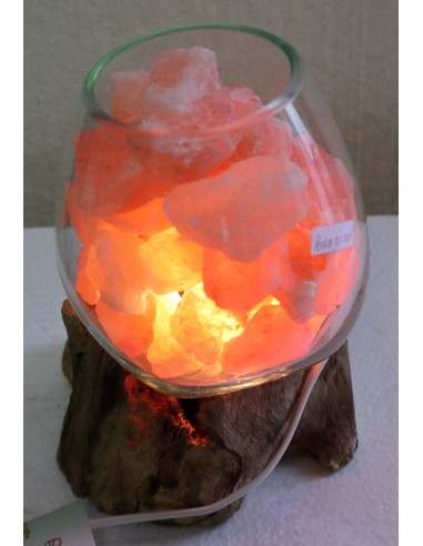 Lampada di sale UNICA VOGANTO creata in vetro...