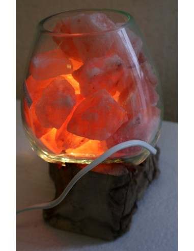 Lampada di sale UNICA VOGANTO creata in vetro...