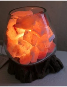 Lampada di sale UNICA VOGANTO creata in vetro soffiato su...