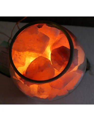 Lampada di sale UNICA VOGANTO creata in vetro...