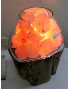 Lampada di sale UNICA VOGANTO creata in vetro soffiato su...