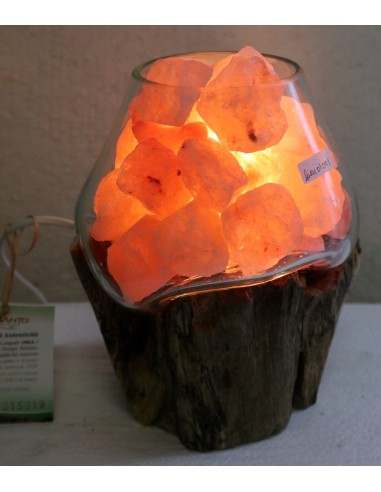 Lampada di sale UNICA VOGANTO creata in vetro...