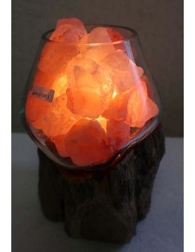 Lampada di sale UNICA VOGANTO creata in vetro...