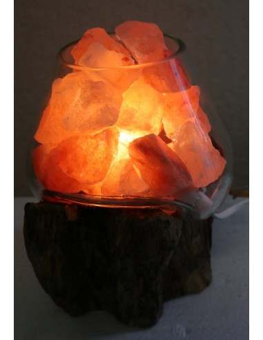 Lampada di sale UNICA VOGANTO creata in vetro...