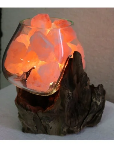 Lampada di sale UNICA VOGANTO creata in vetro...