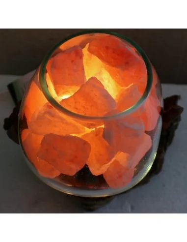 Lampada di sale UNICA VOGANTO creata in vetro...