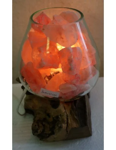 Lampada di sale UNICA VOGANTO creata in vetro...