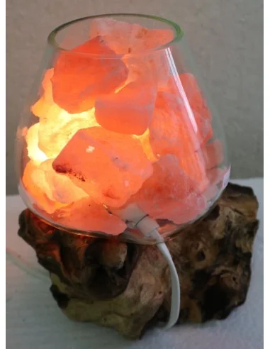 Lampada di sale UNICA VOGANTO creata in vetro...