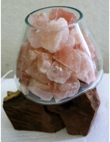 Lampada di sale UNICA VOGANTO creata in vetro...