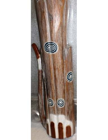 Gatto in legno realizzato a mano alto cm 100...