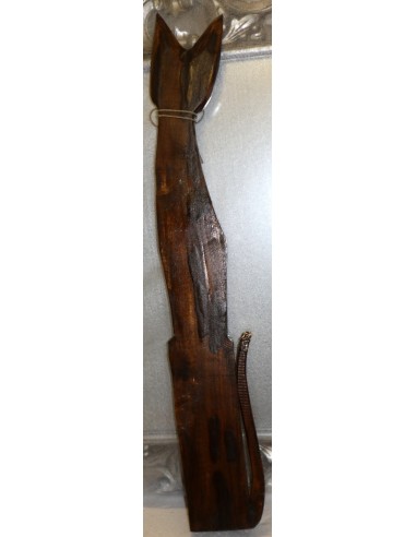 Gatto in legno realizzato a mano alto cm 100...