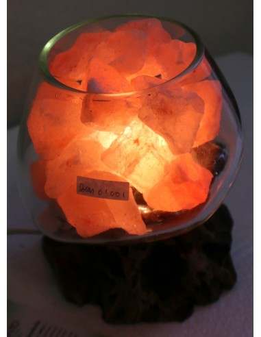 Lampada di sale UNICA VOGANTO creata in vetro...