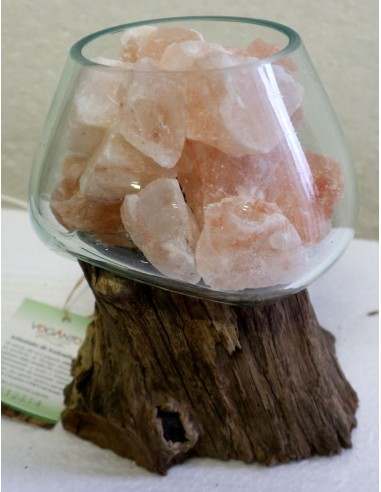 Lampada di sale UNICA VOGANTO creata in vetro...