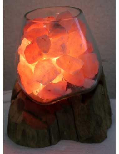 Lampada di sale UNICA VOGANTO creata in vetro...