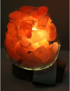 Lampada di sale UNICA VOGANTO creata in vetro soffiato su... 2