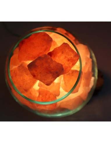 Lampada di sale UNICA VOGANTO creata in vetro...