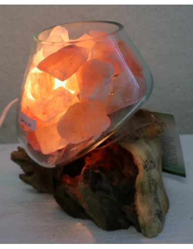 Lampada di sale UNICA VOGANTO creata in vetro...