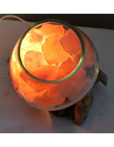 Lampada di sale UNICA VOGANTO creata in vetro...