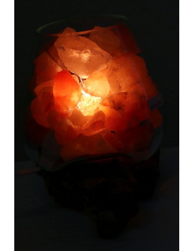 Lampada di sale UNICA VOGANTO creata in vetro...