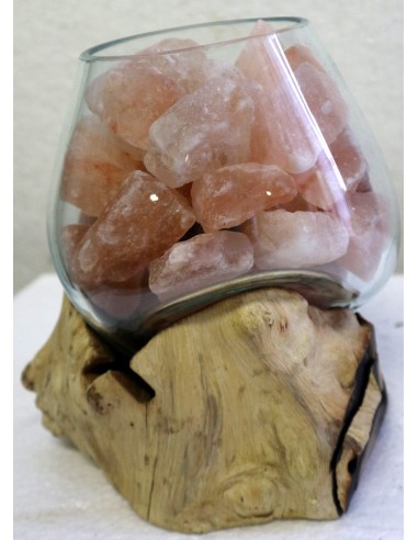 Lampada di sale UNICA VOGANTO creata in vetro...