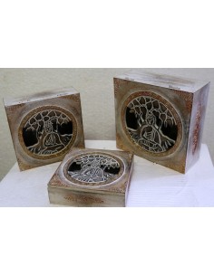 Tris di Portagioie o svuota tasche in legno mdf...