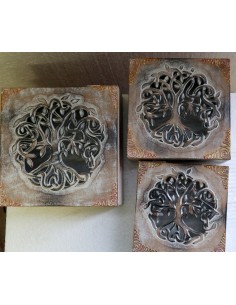 Portagioie o svuota tasche in legno mdf traforata con... 2