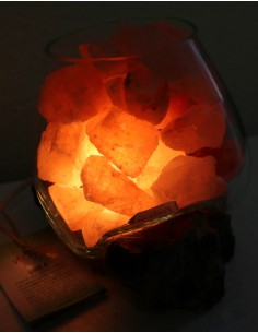 Lampada di sale UNICA VOGANTO creata in vetro soffiato su... 2