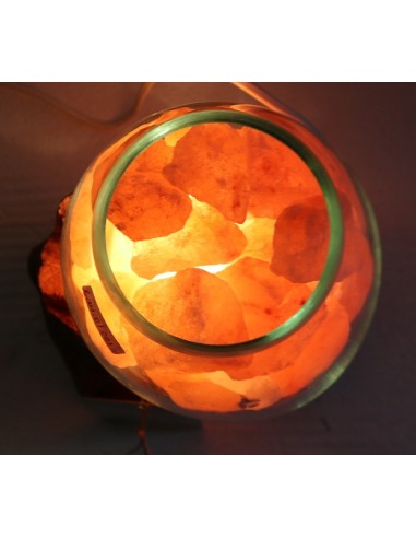 Lampada di sale UNICA VOGANTO creata in vetro...