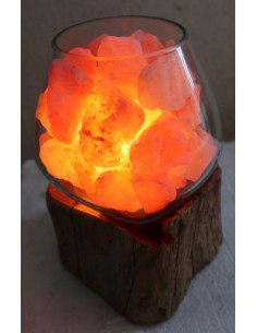 Lampada di sale UNICA VOGANTO creata in vetro soffiato su... 2